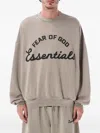 Essentials Logo-print Sweatshirt In Gray