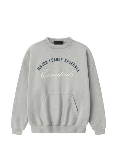 Essentials Logo-print Sweatshirt In Gray