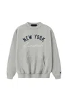 Essentials Logo-print Sweatshirt In Gray
