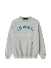 Essentials Logo-print Sweatshirt In Gray