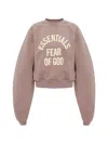 Essentials Logo-print Sweatshirt In Pink