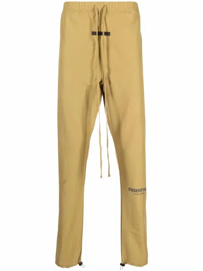 Essentials Logo-print Track Pants In Gold