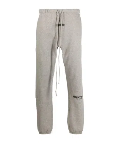 Essentials Logo-print Track Pants In Gray