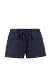 Essentials Drawstring-fastening Shorts In Blue