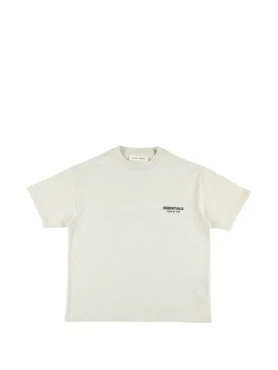 Essentials Kids'  Logo-print T-shirt In Neutral