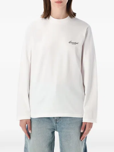 Essentials Logo-print T-shirt In White