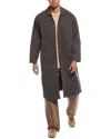 Essentials Long Coat In Gray