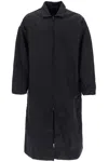 Essentials Long Nylon Jacket With Logo Patch. In Black