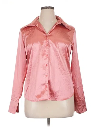 Pre-owned Essentials Long Sleeve Blouse In Pink
