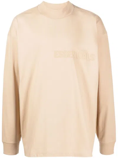 Essentials Long-sleeve Cotton T-shirt In Yellow