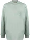 Essentials Long-sleeve Cotton T-shirt In Green