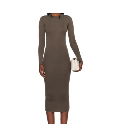 Essentials Long Sleeve Dress In Multi