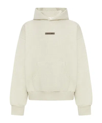 ESSENTIALS FEAR OF GOD ESSENTIALS LOGO PLAQUE KANGAROO-POCKET HOODIE