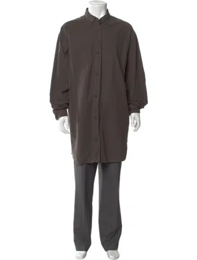 Pre-owned Essentials Long Sleeve Shirt In Gray