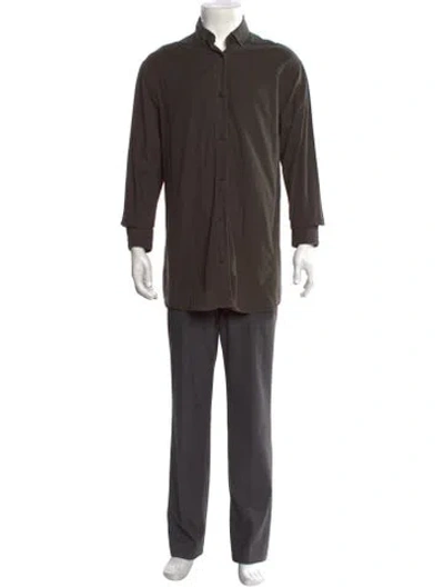 Pre-owned Essentials Long Sleeve Shirt In Green