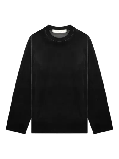 Essentials Long-sleeve Sweatshirt In Black