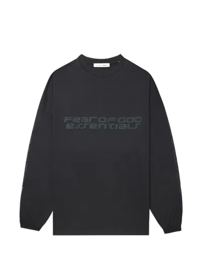 Essentials Long-sleeve Sweatshirt In Black