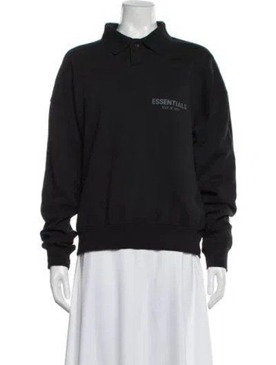 Pre-owned Essentials Long Sleeve Sweatshirt In Gray