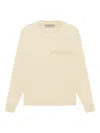 Essentials Embossed Long-sleeve T-shirt In Yellow