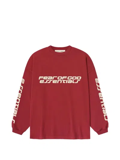 Essentials Red Holiday 90s Long Sleeve T-shirt