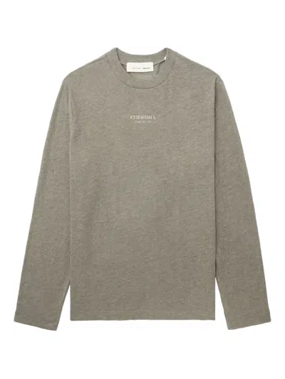 Essentials Long-sleeve T-shirt In Gray