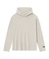 Essentials Long-sleeved Hooded Sweatshirt In White