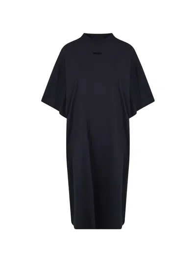 Essentials Long T-shirt Dress In Black