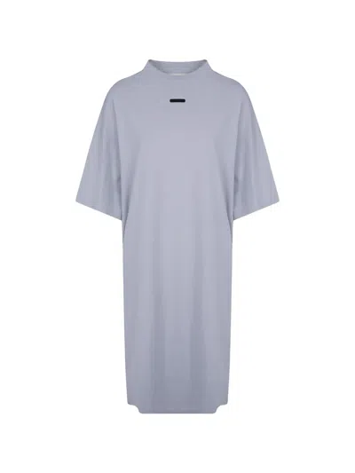 Essentials Long T-shirt Dress In Blue