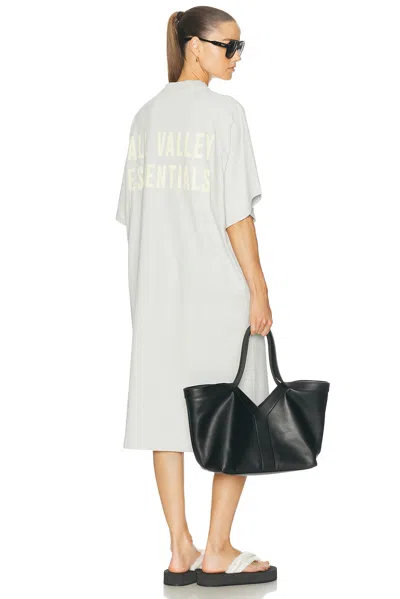 Essentials Long T-shirt Dress In Gray