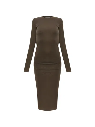 Essentials Long-sleeve Dress In Green
