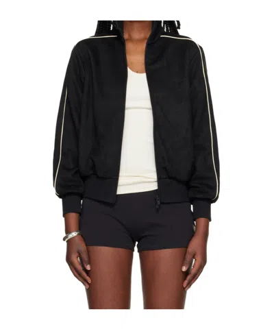 Essentials Long-sleeve Sports Jacket In Black