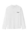 Essentials White Classic Long Sleeve T-shirt In White
