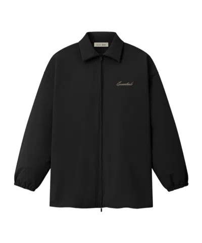 Essentials Long-sleeved Casual Jacket In Black