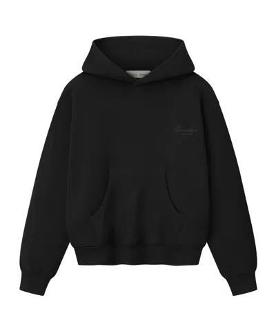 Essentials Long-sleeved Hoodie In Black