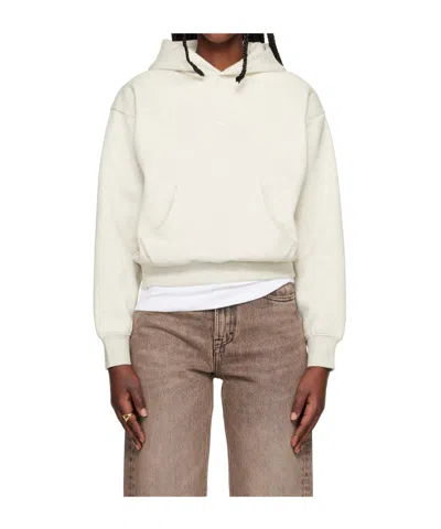 Essentials Long-sleeved Hoodie In White