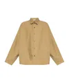 Essentials Logo-embroidered Jacket In Brown