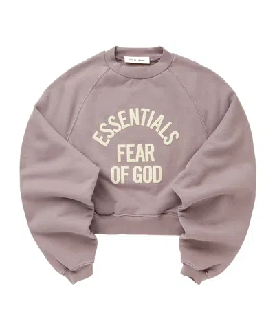 Essentials Long-sleeved Sweatshirt In Pink