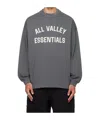 Essentials Gray Merch Long Sleeve T-shirt In Gray