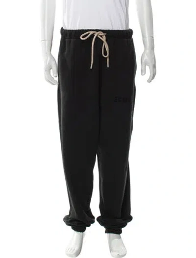 Pre-owned Essentials Lounge Bottoms In Black