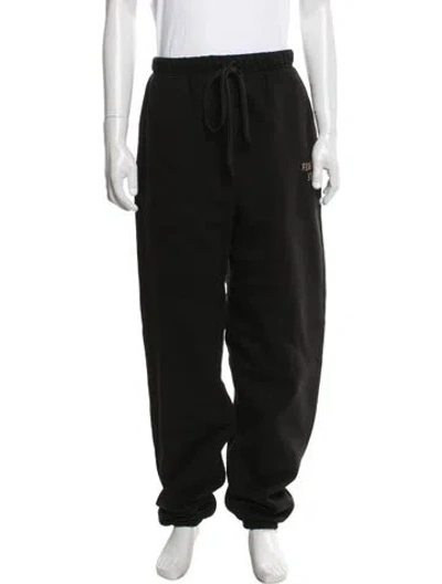 Pre-owned Essentials Lounge Bottoms In Black