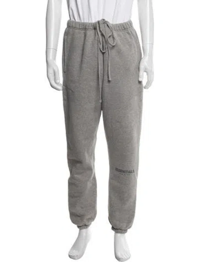 Pre-owned Essentials Lounge Bottoms In Grey