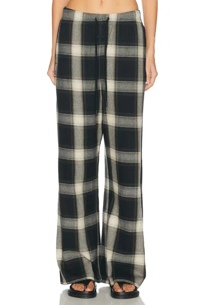 Essentials Lounge Pant In Iron Grey Plaid