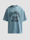 Essentials Fear Of God T Shirts And Polos In Blue