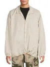 Essentials Men's Nylon Coach Jacket In Neutral