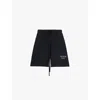 Essentials Logo Print Drawstring Shorts In Black
