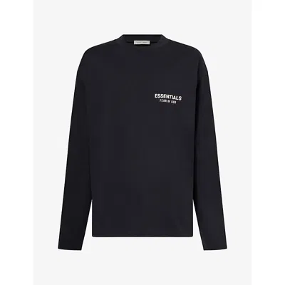 Essentials Mens  Classic Long-sleeve Cotton T-shirt Vintage Black Xl