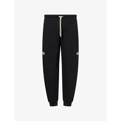 Essentials Mens F26 Classic Fleece Cotton-jersey Jogging Bottoms Vintage Black
