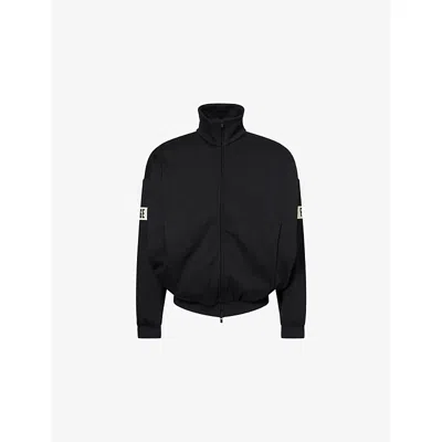 Essentials Mens F26 Zip-up Cotton-blend Track Jacket Vintage Black