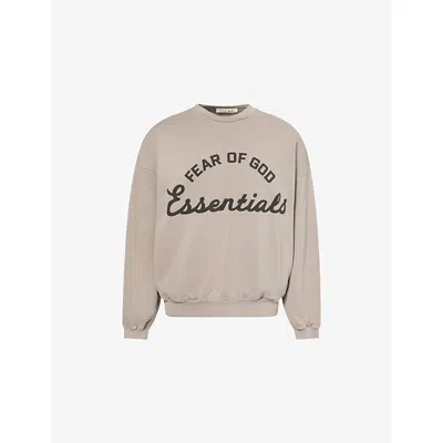 Essentials Mens Faded Seal Training 90s Cotton-fleece Sweatshirt Xl In Neutral