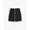 Essentials Black Drawstring Shorts In Black